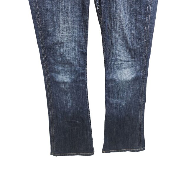 Hudson‎ Jeans Womens Size 27 Bootcut Black Flap Pockets Blue Denim - Picture 8 of 11